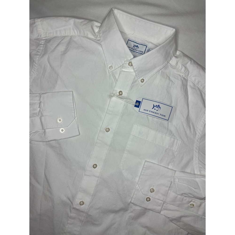 Southern Tide Men's Classic Fit Sullivan Button Down Shirt Sportshirt White NWT